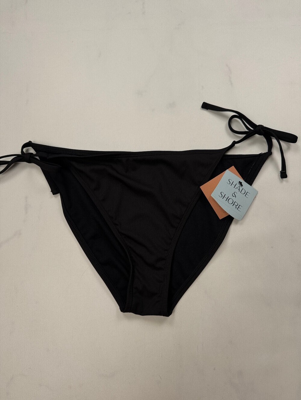 Shade & Shore Bikini Bottom Black Current Beach-Ready - Womens L